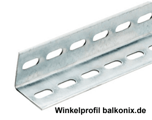 Winkelprofil für Balkonkraftwerk